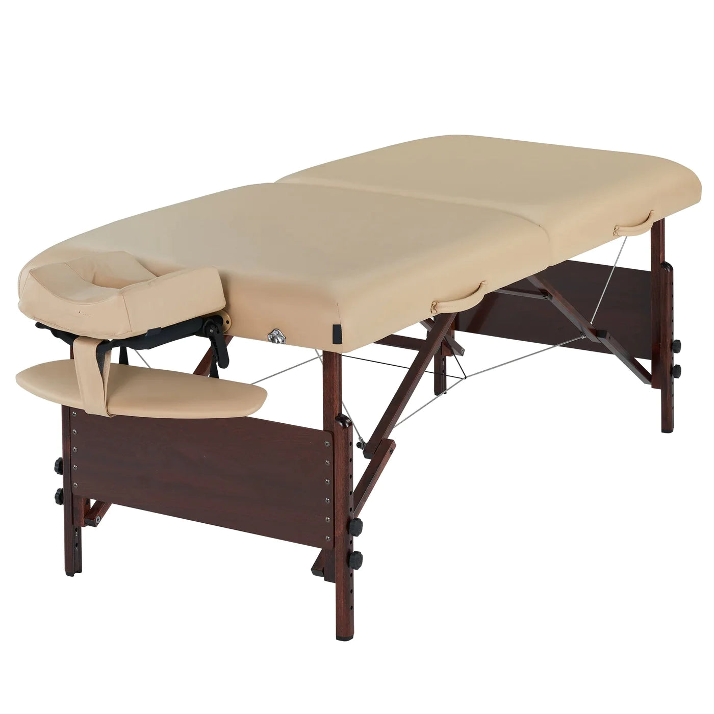 Spabodega 30" DEL RAY™ Portable Massage Table Package (Sand Color) with Ambient Light System