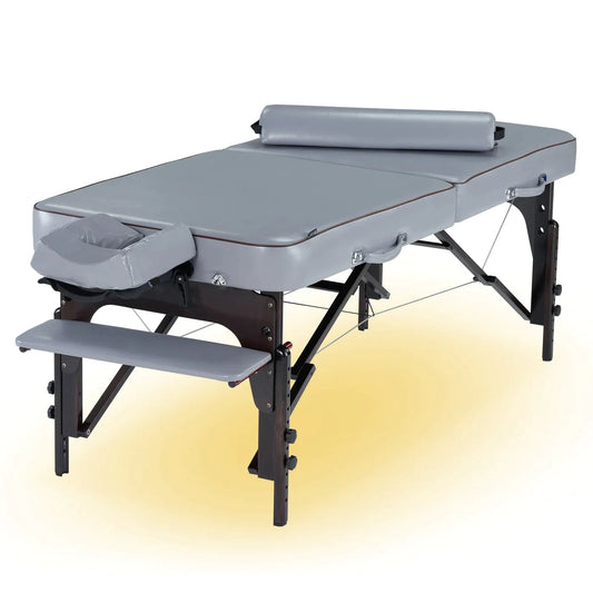 Spabodega 30" Montour Memory Foam Portable Massage Table Package with Ambient Light System