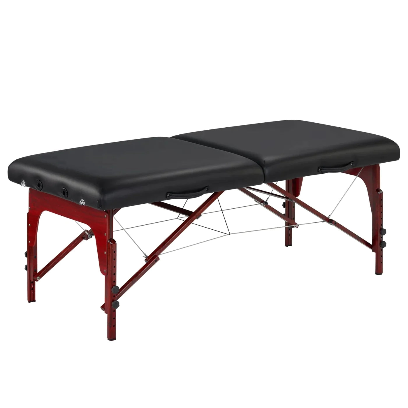 Spabodega 31" Montclair™ Portable Massage Table Package (Black) with Ambient Light System