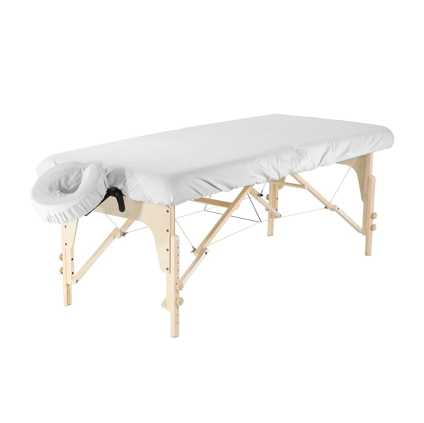 Dignity & Luxury Microfiber Table Cover Set 2 Piece Set White - Machine Washable