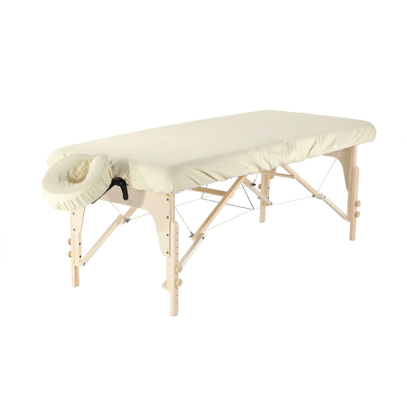 Dignity & Luxury Microfiber Table Cover Set 2 Piece Set White - Machine Washable