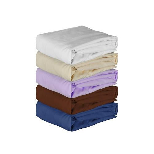 Dignity & Luxury Microfiber Table Cover Set 2 Piece Set White - Machine Washable