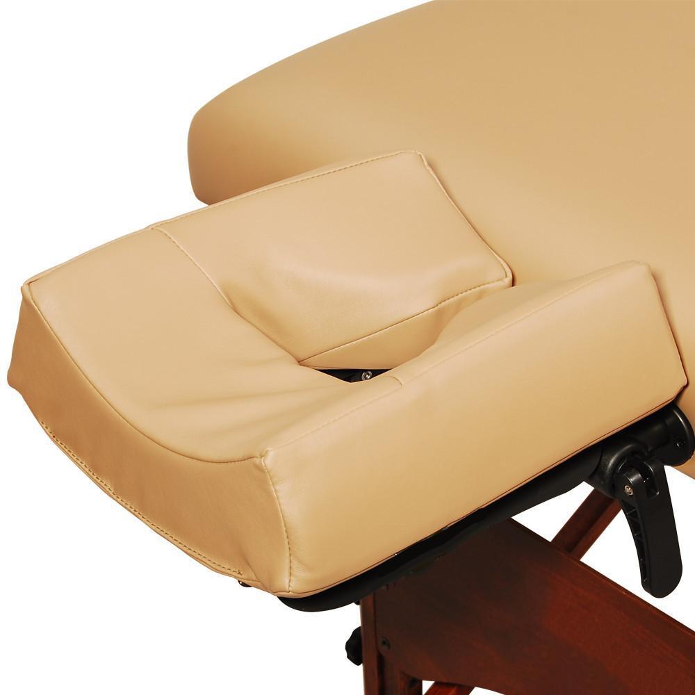 30" DEAUVILLE™ Salon LX Portable Massage Table Package with Lift Back Action & a Stout 2.5" of Our High-density Multi-Layer Small Cell™ Foam! (Otter Color)