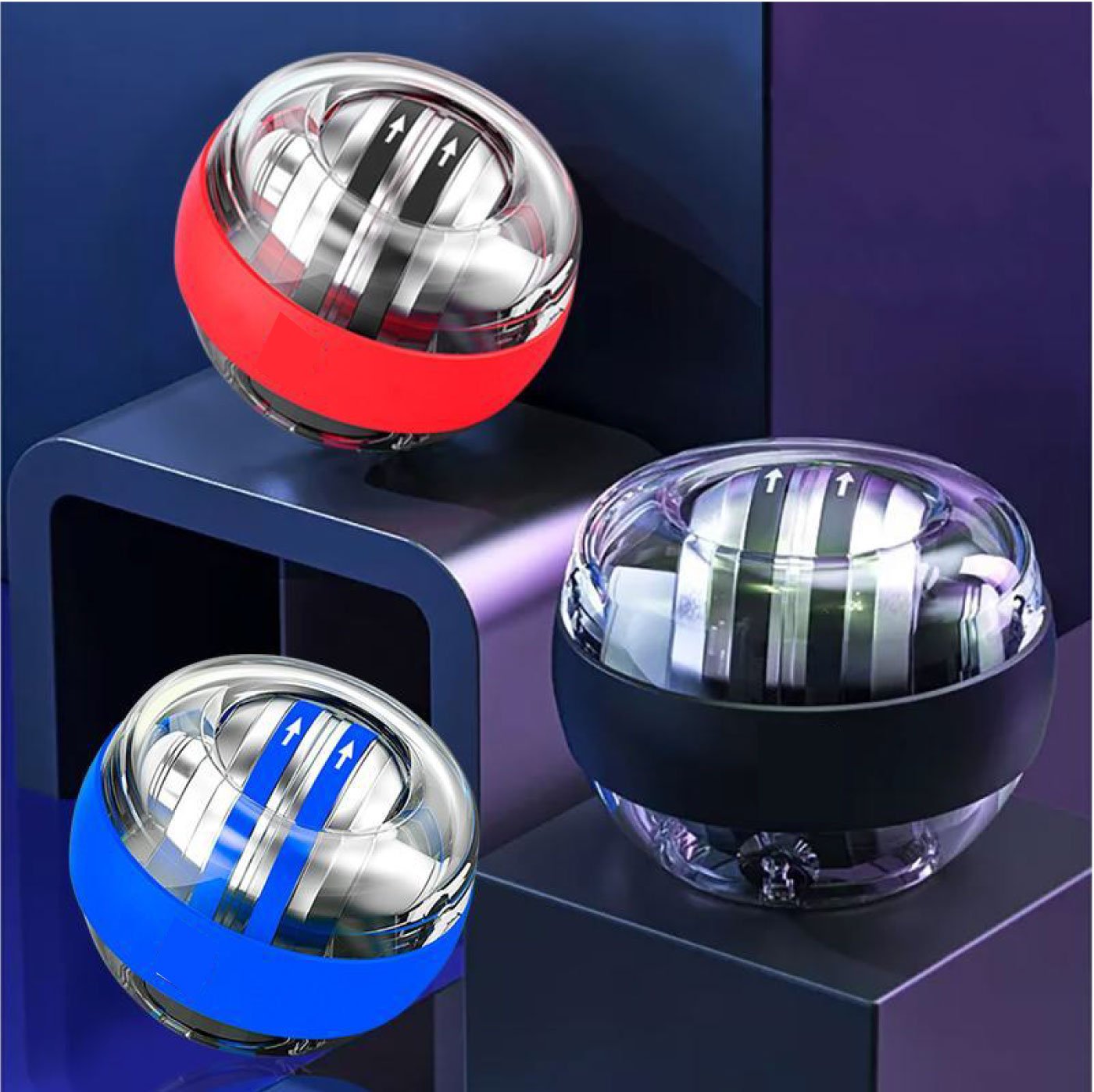 PC Wrist Power Ball, Wrist Strengthener and forearm exerciser for stronger Arm Finergers Wrist Bones and Muscle (3 color options)