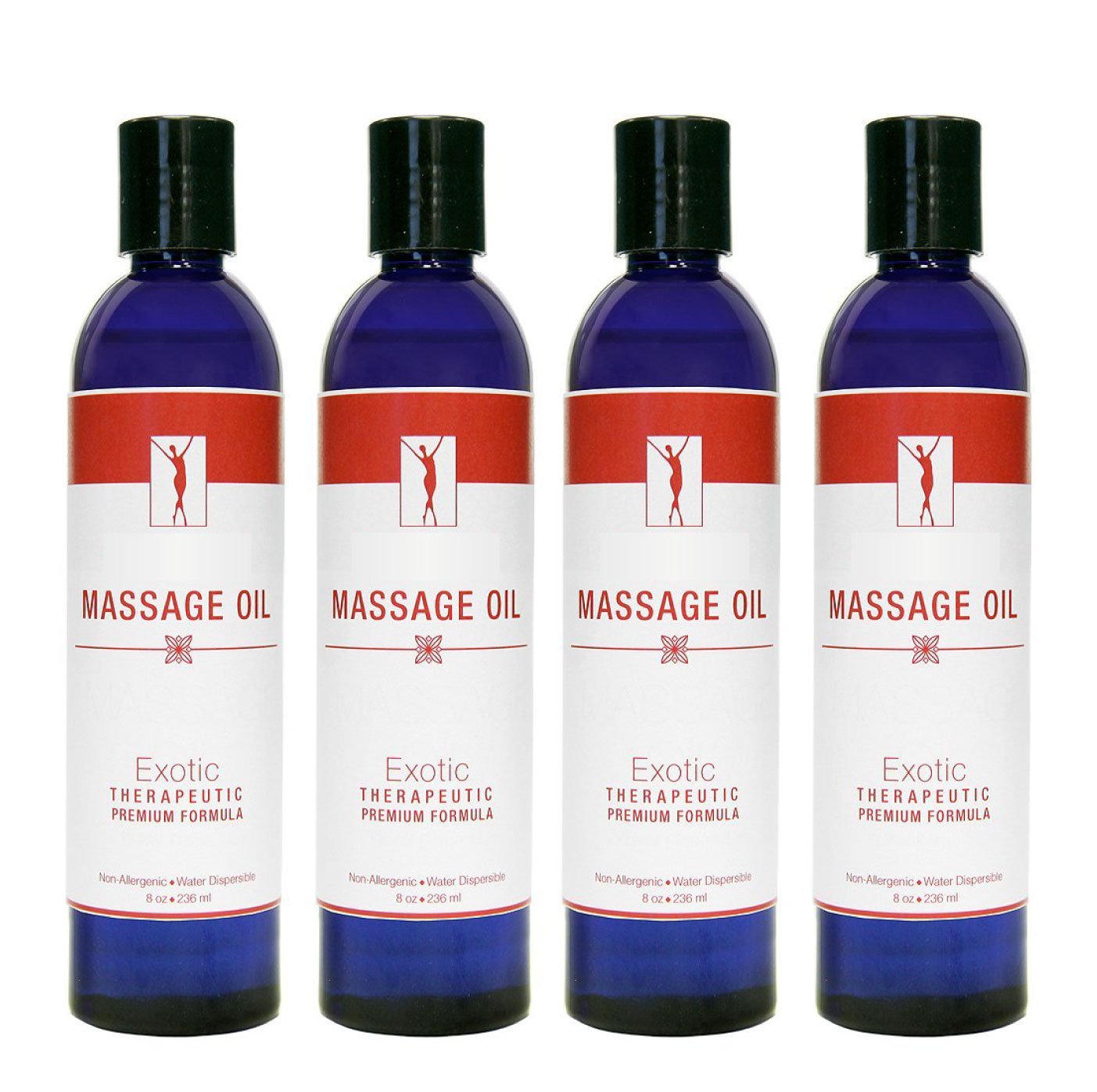 Organic & Unscented Water-Soluble Blend Massage Oil - Choose from 7 Sizes & Quantity Options!