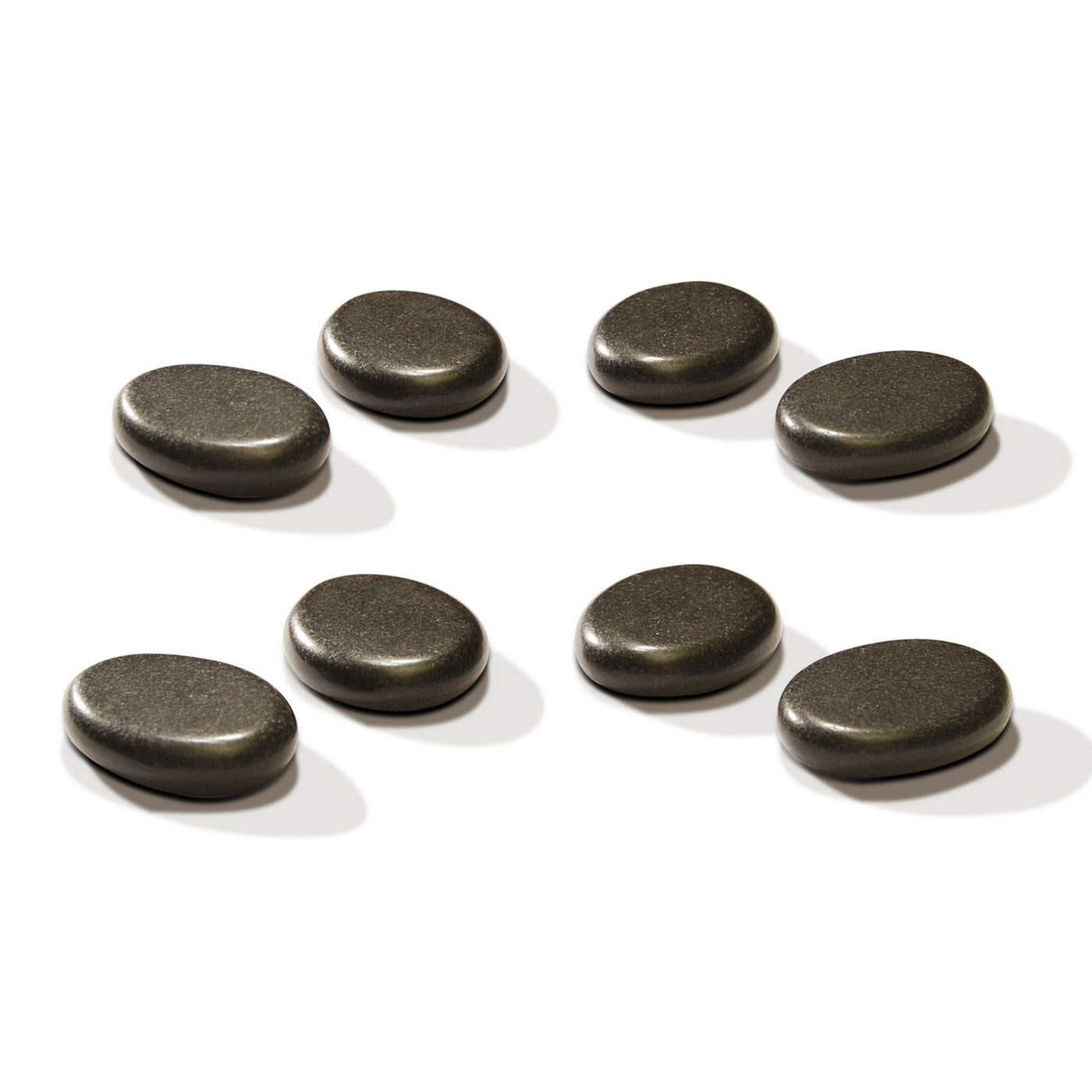 Basalt Hot Stone Toe Set 8 Piece Pack (1.5 ” x 1” X0.3")