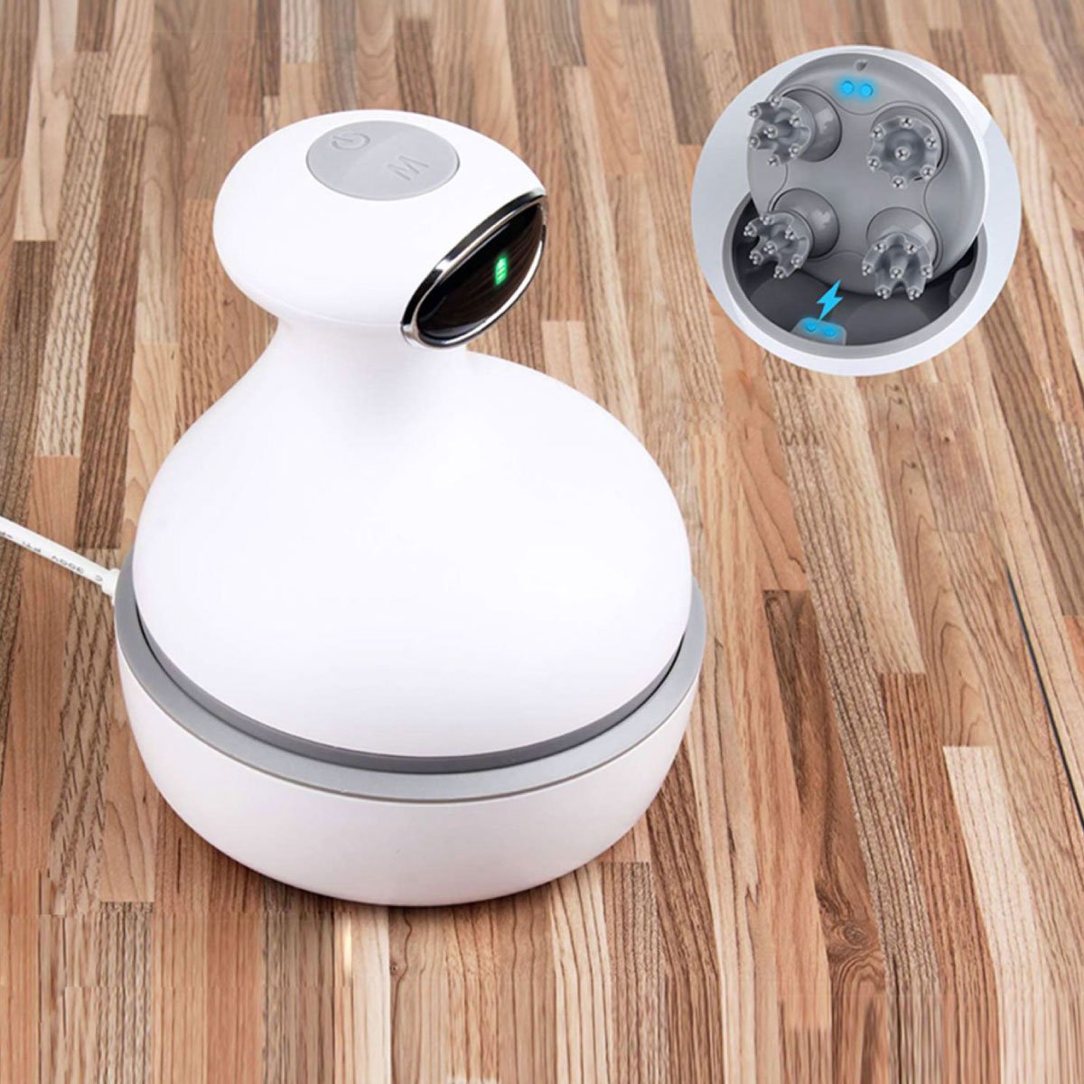 Armona Electric Wireless Portable 3D Vibrating Scalp Head and Body Massager