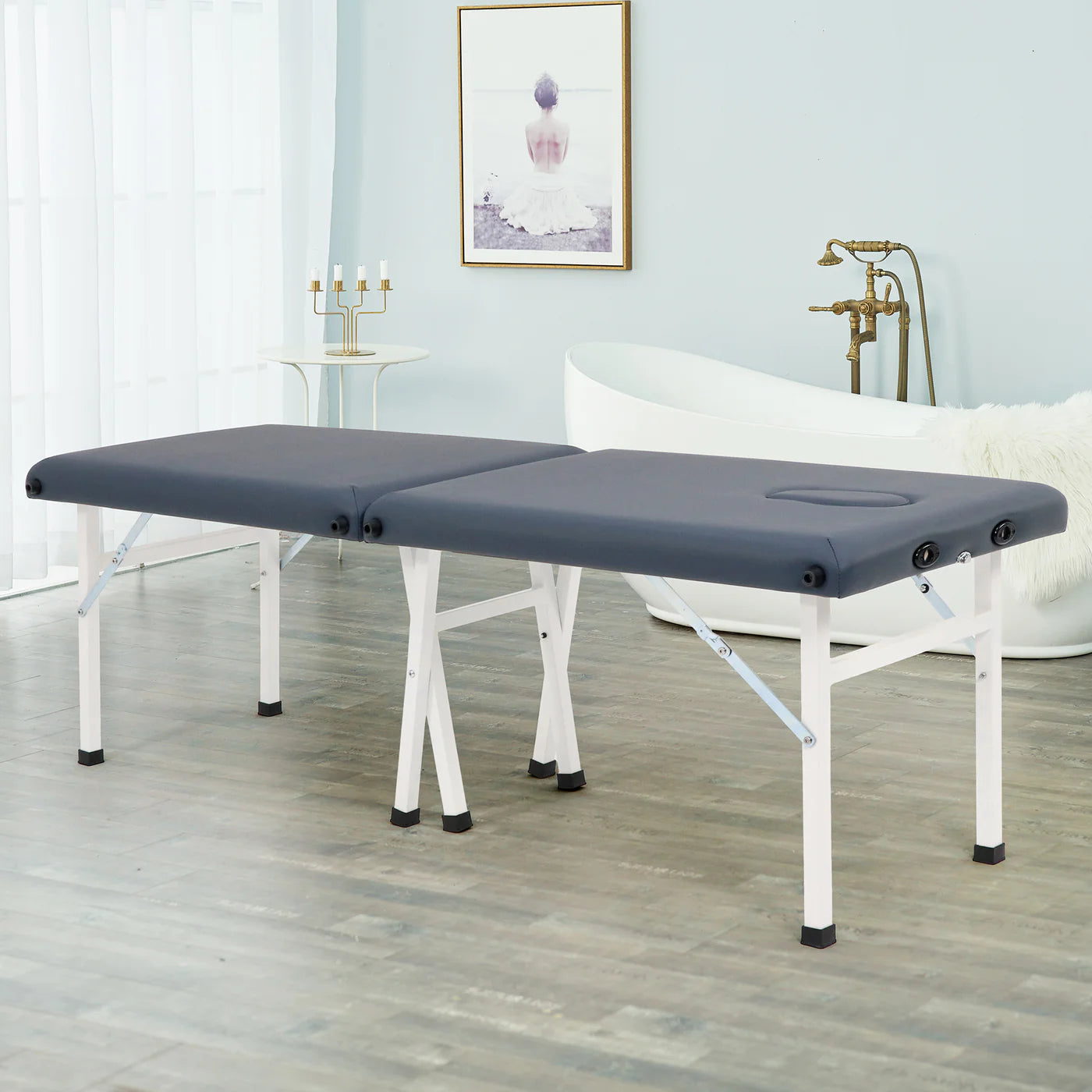 SPABODEGA 25" Harmon Economic Portable Massage Table, Royal Blue
