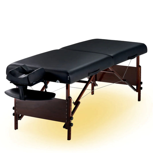 Spabodega 30" DEL RAY™ Portable Massage Table Package (Sand Color) with Ambient Light System
