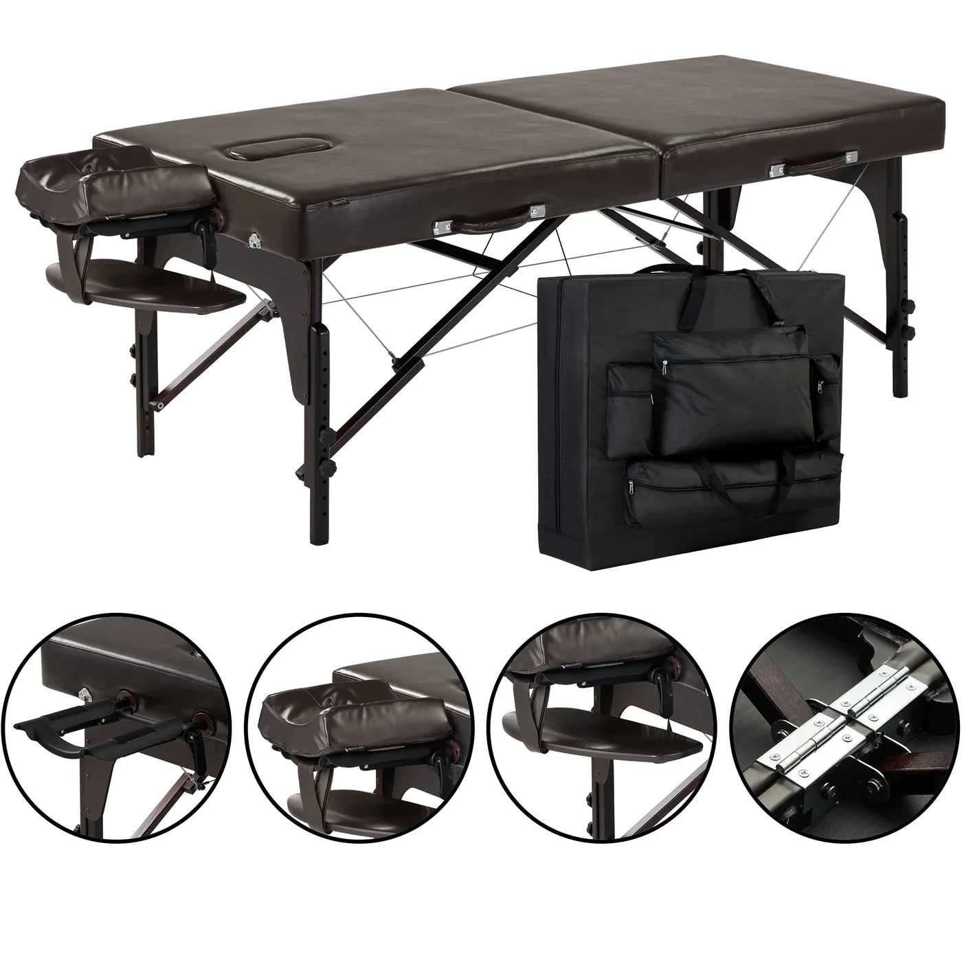Spabodega 31” SUPREME™ LX Portable Massage Table Package with Ambient Light System