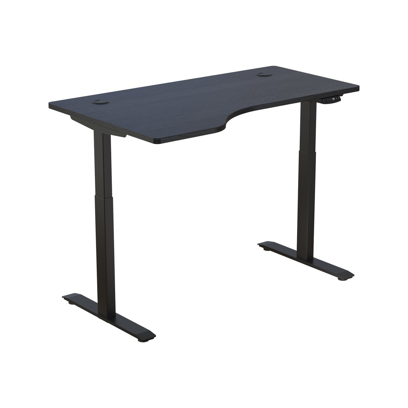 Hi5 Electric Height Adjustable Right Handed Standing Desks (55"x33") for Home Office Workstation with 4 Color Option