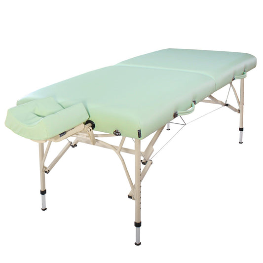 28" Ultra-Light Bel Air™ LX Aluminum Portable Massage Table Package, Lily Green Color