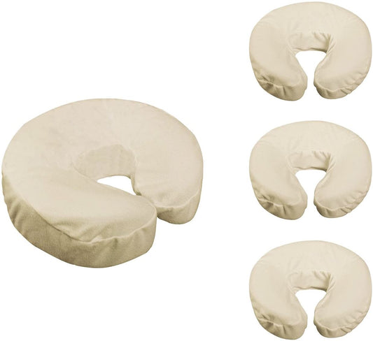 Fitted Crescent Face Pillow(Face Pillow,Headrest,Face Cradle)Cover 4 Piece