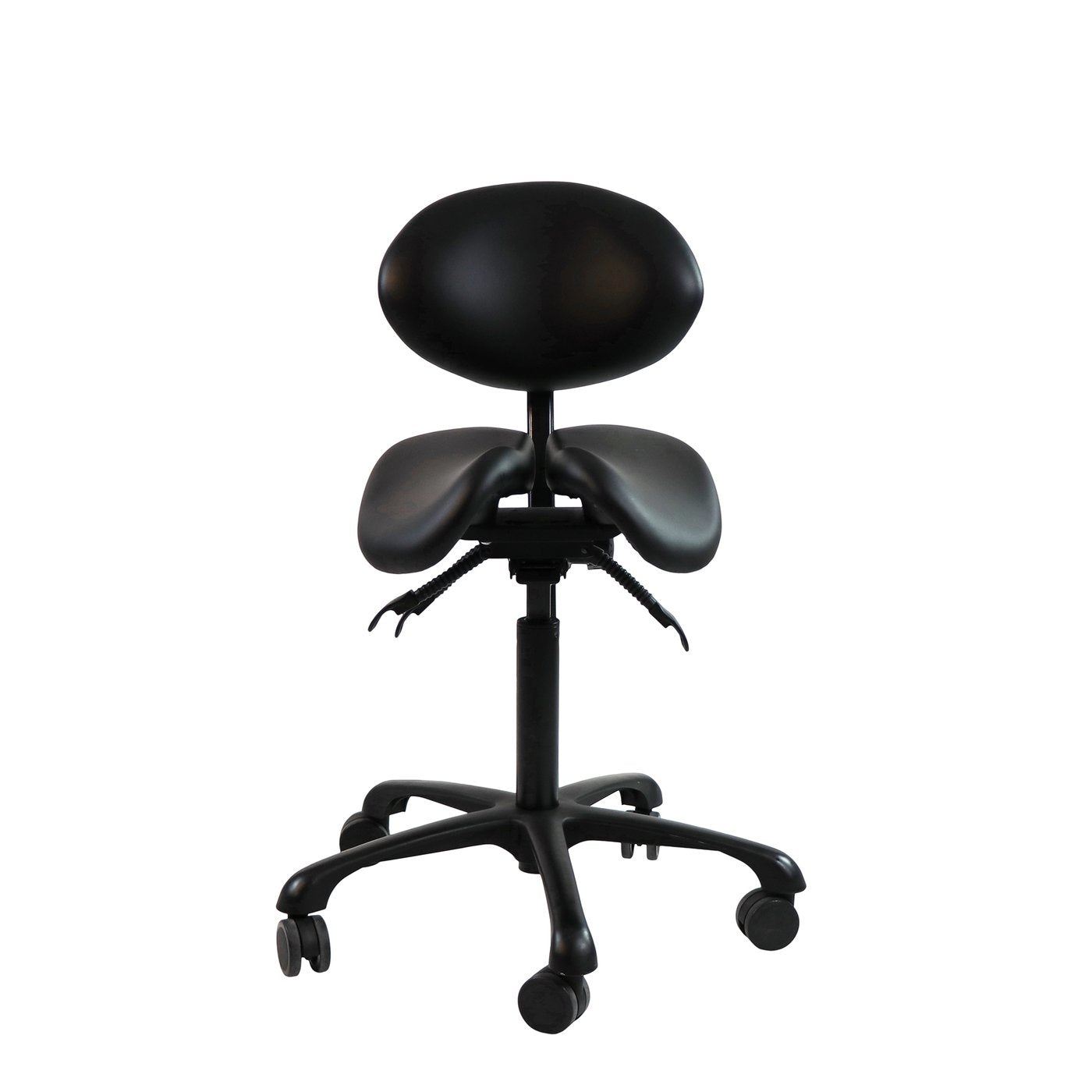 Berkeley Ergonomic Split Seat Style Backrest Saddle Stool with Two Tilting Option