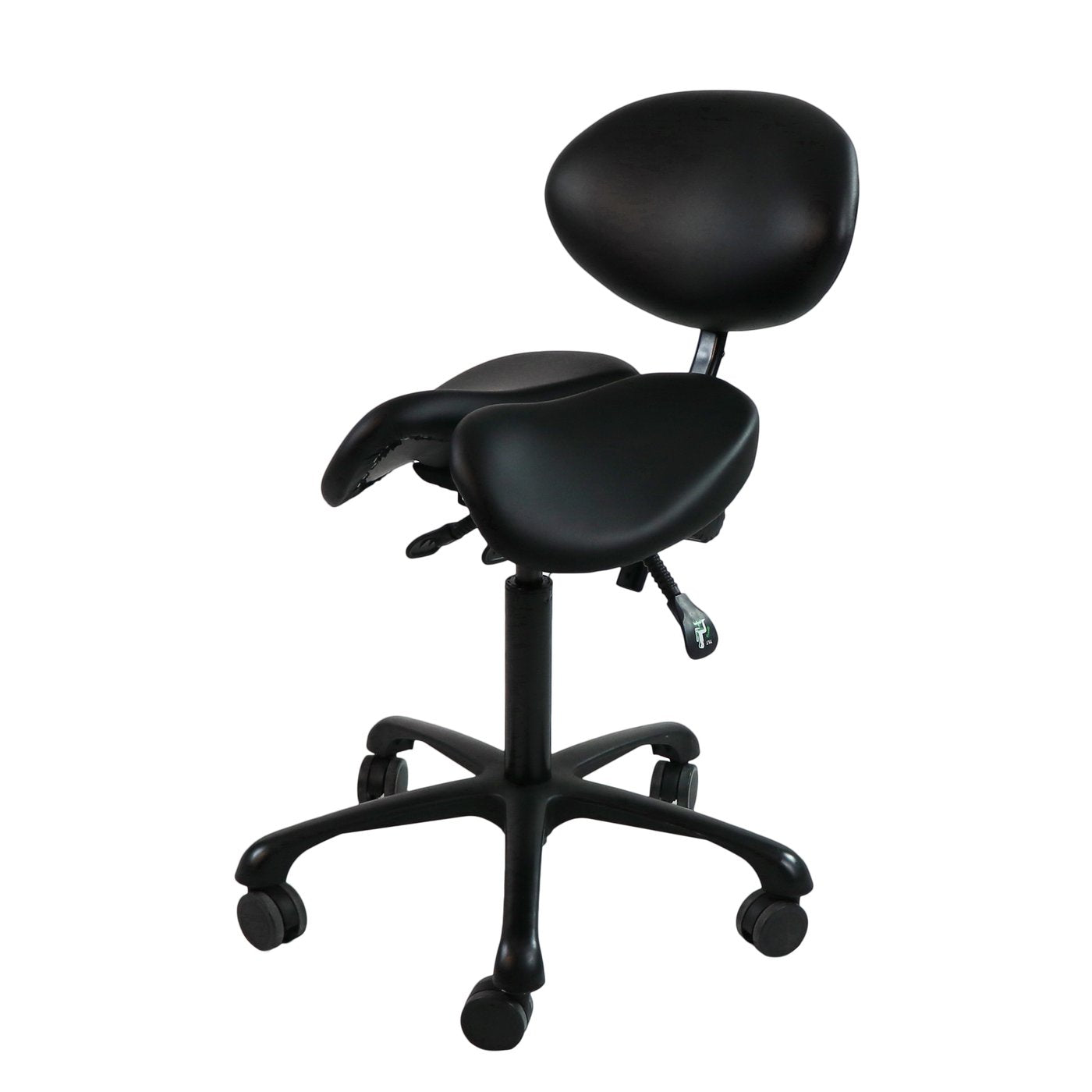 Berkeley Ergonomic Split Seat Style Backrest Saddle Stool with Two Tilting Option