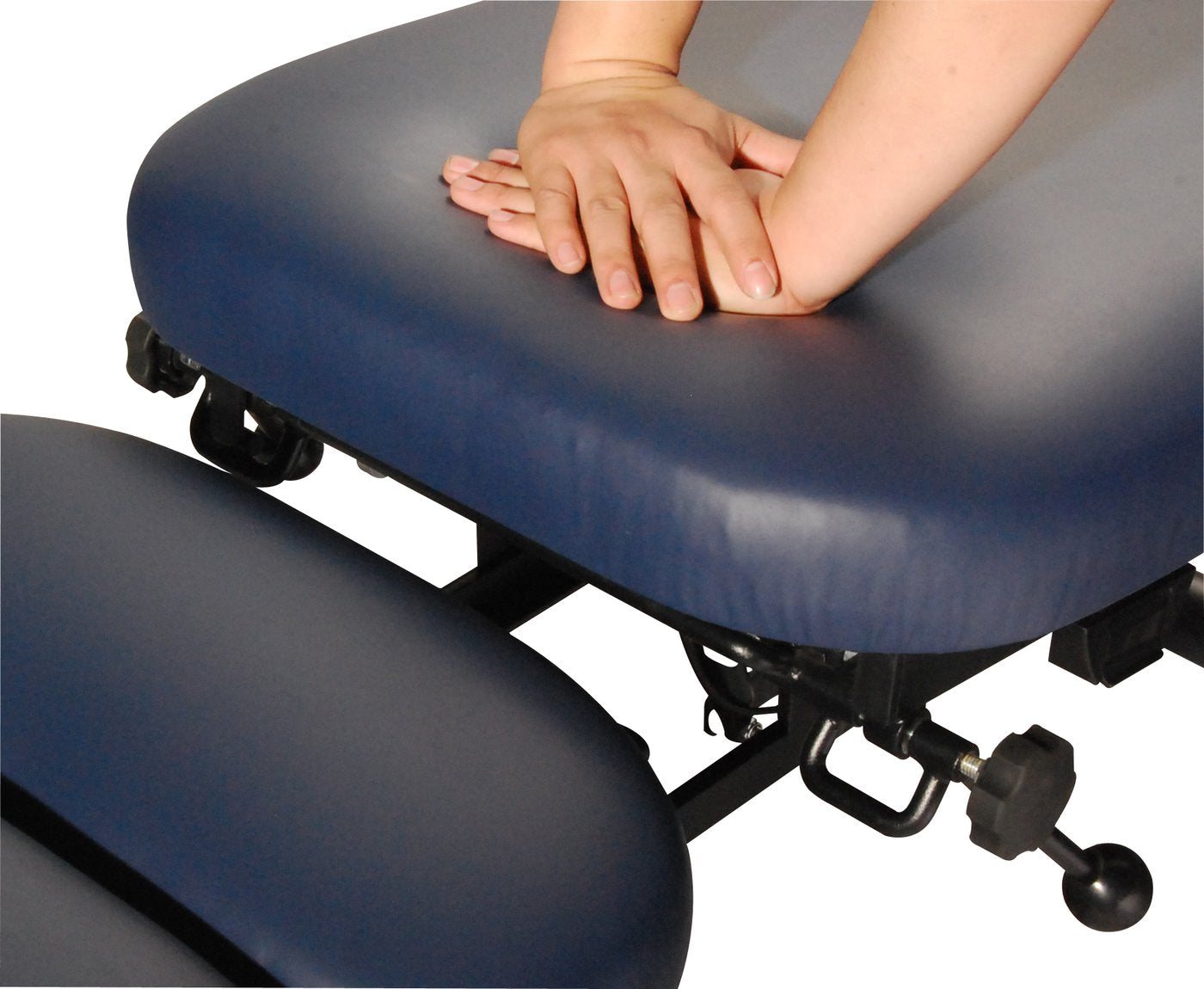 Iron Chiropractic Treatment Stationary Table Navy Blue Color