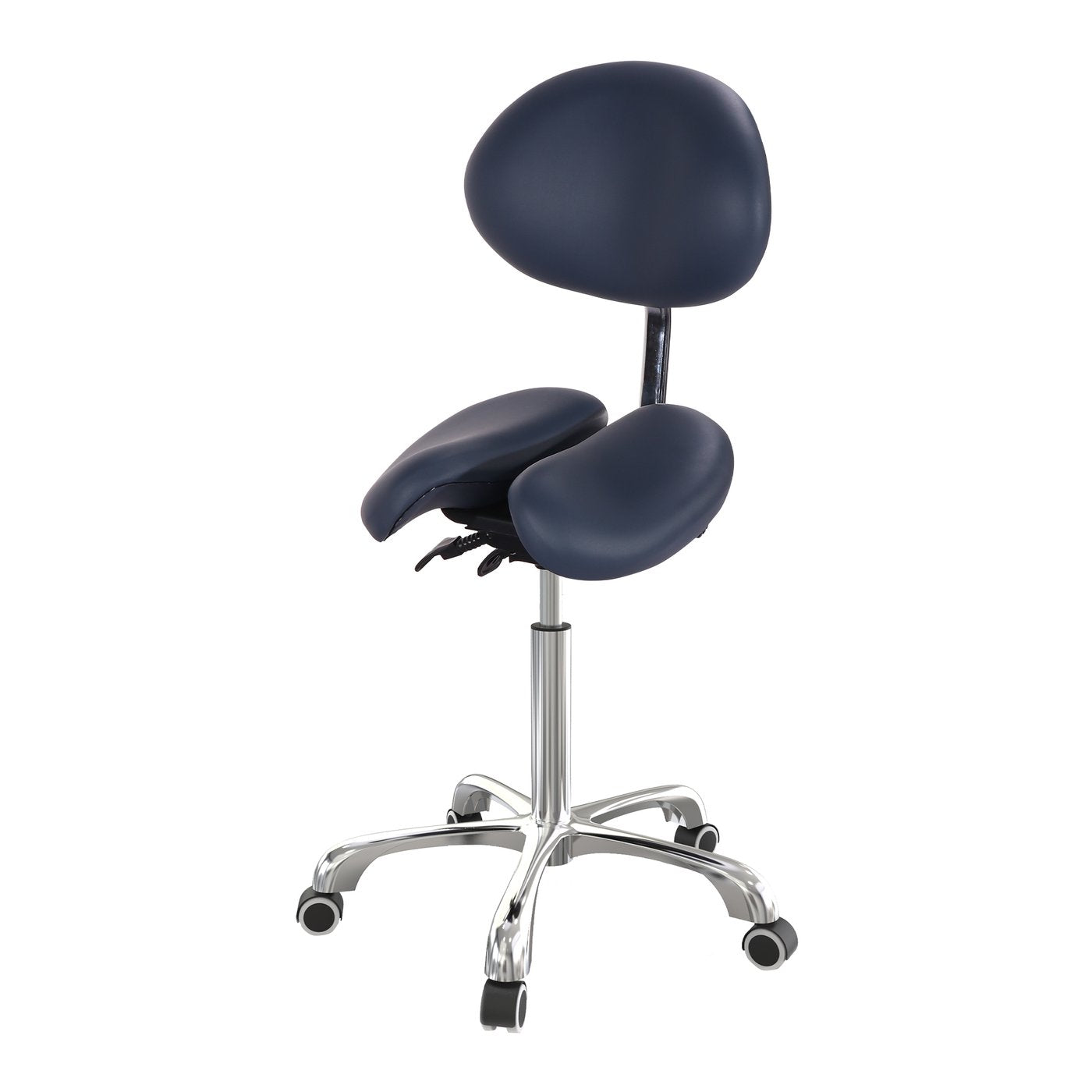 Berkeley Ergonomic Split Seat Style Backrest Saddle Stool with Two Tilting Option