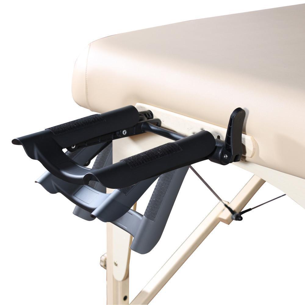 31" SPAMASTER™ Salon Portable Massage Table Package -Lift-Back Action! (Cream Color)