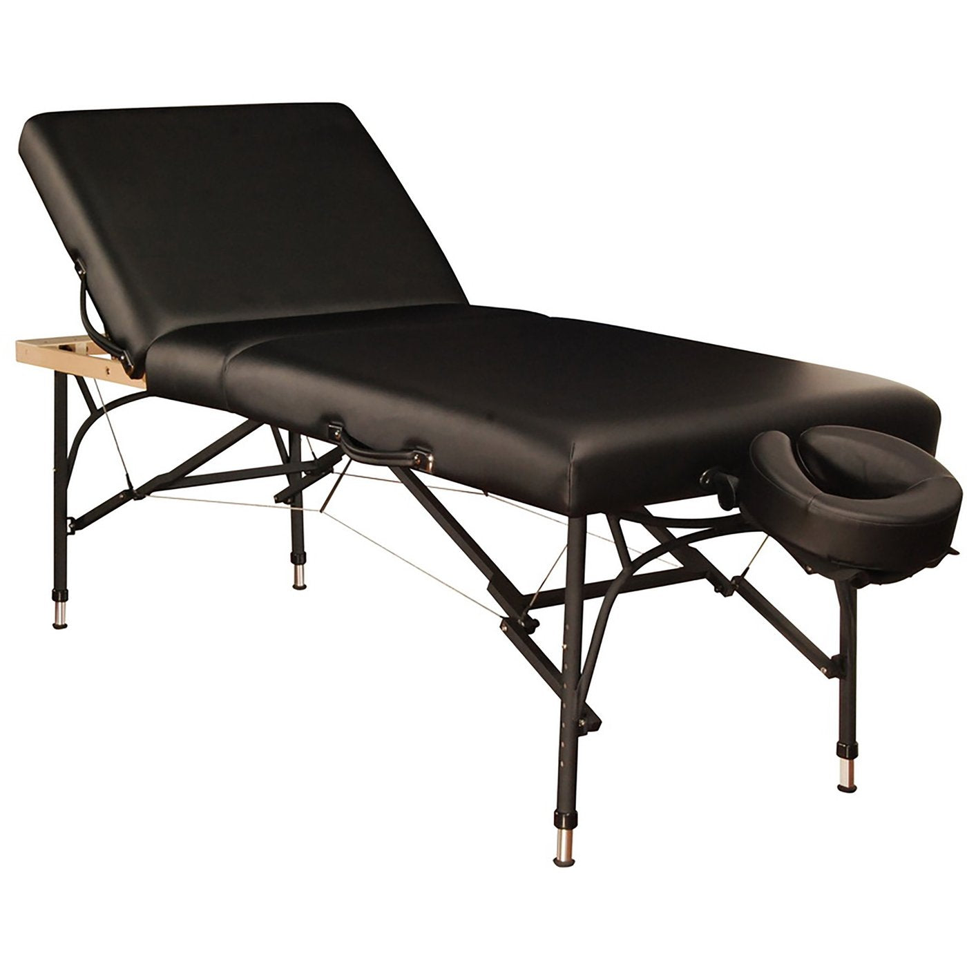 Mt Massage 29" Violet Tilt Salon Portable Aluminum Massage Table Package 3 Section Liftback Tilting Backrest