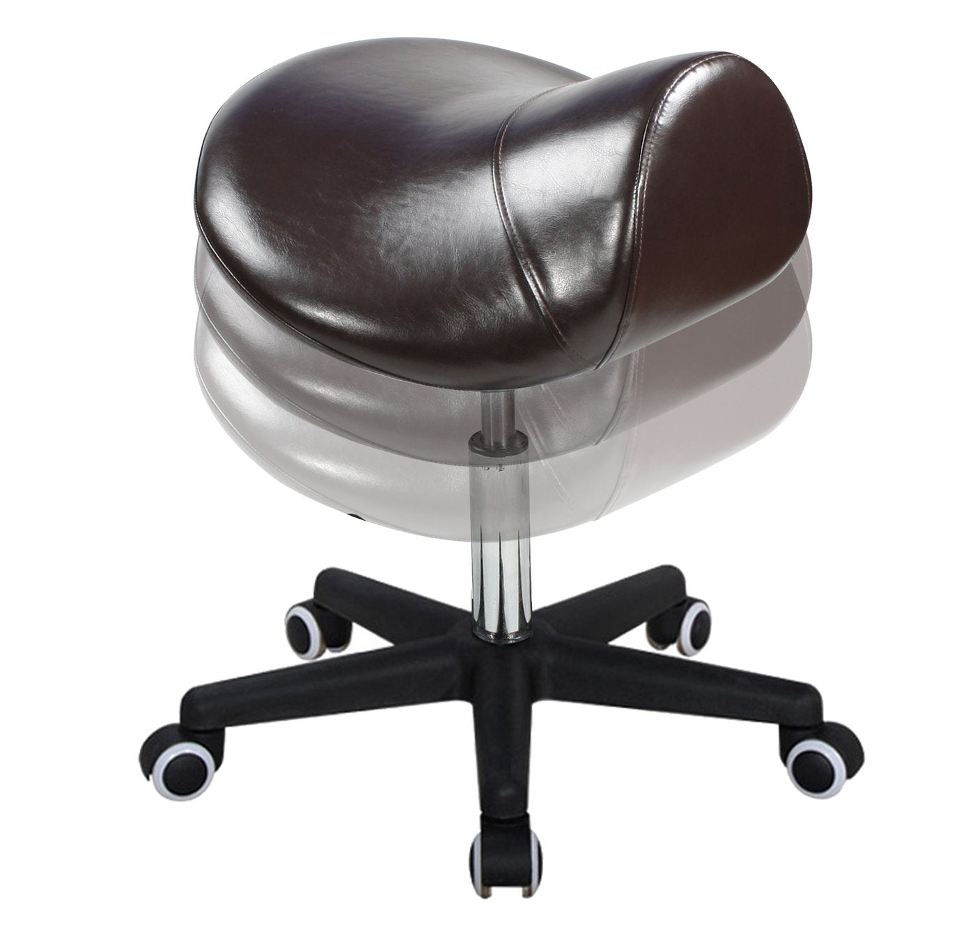 Ergonomic Swivel Saddle Stool, Posture Chair with a Durable Pneumatic Hydraulic Lift